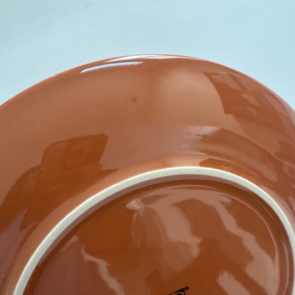 IKEA FARGRIK Burnt Orange Rust Dinner Plate Stoneware 10.5" MCM FALL Replacement - Picture 3 of 7